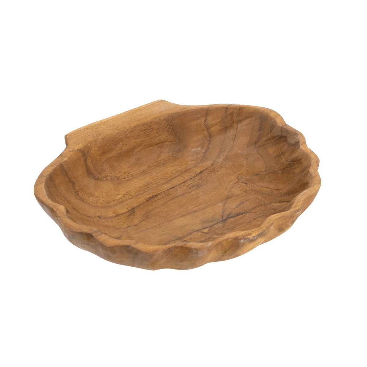 Artekko Artekko Woody Καφέ Διακοσμητική Πιατέλα από Ξύλο Teak (20x17x5)cm D8520