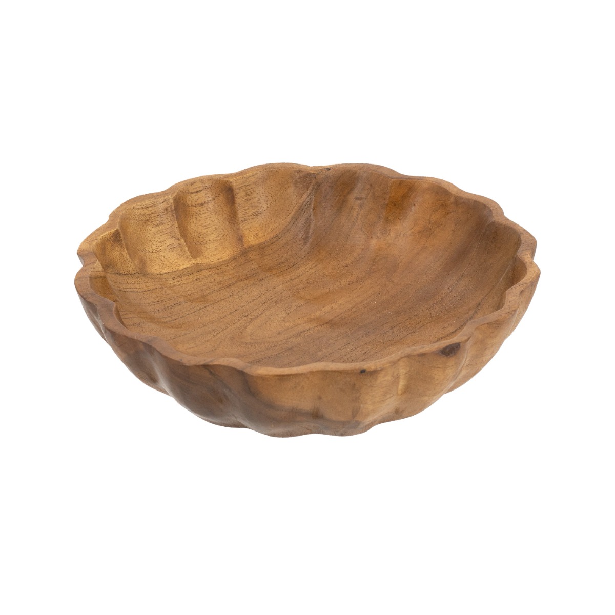 Artekko Artekko Woody Καφέ Διακοσμητική Πιατέλα από Ξύλο Teak (20x20x5)cm D8523
