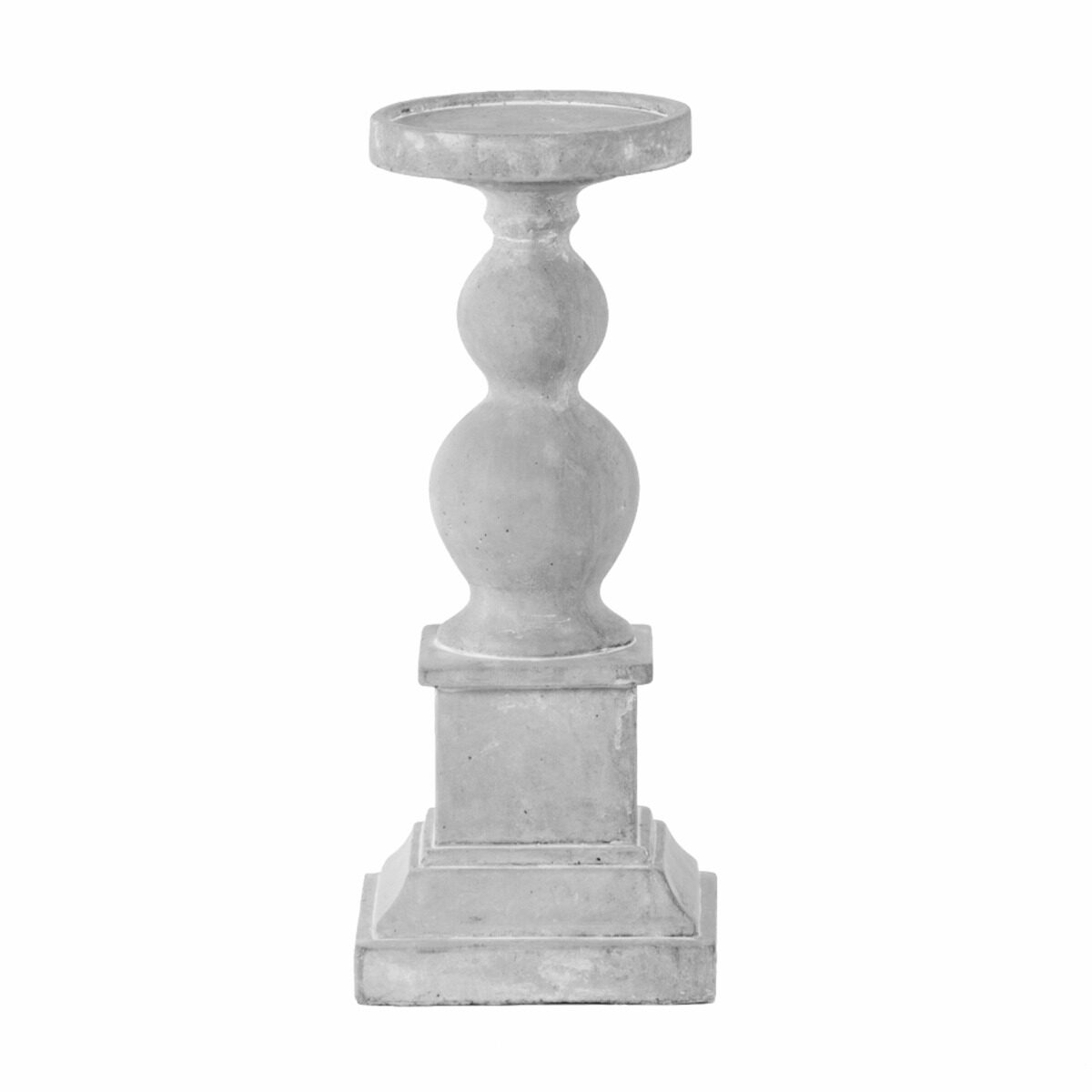 Artekko Artekko Cement Γκρι Τσιμεντένιο Κηροπήγιο (15x15x36)cm D8568