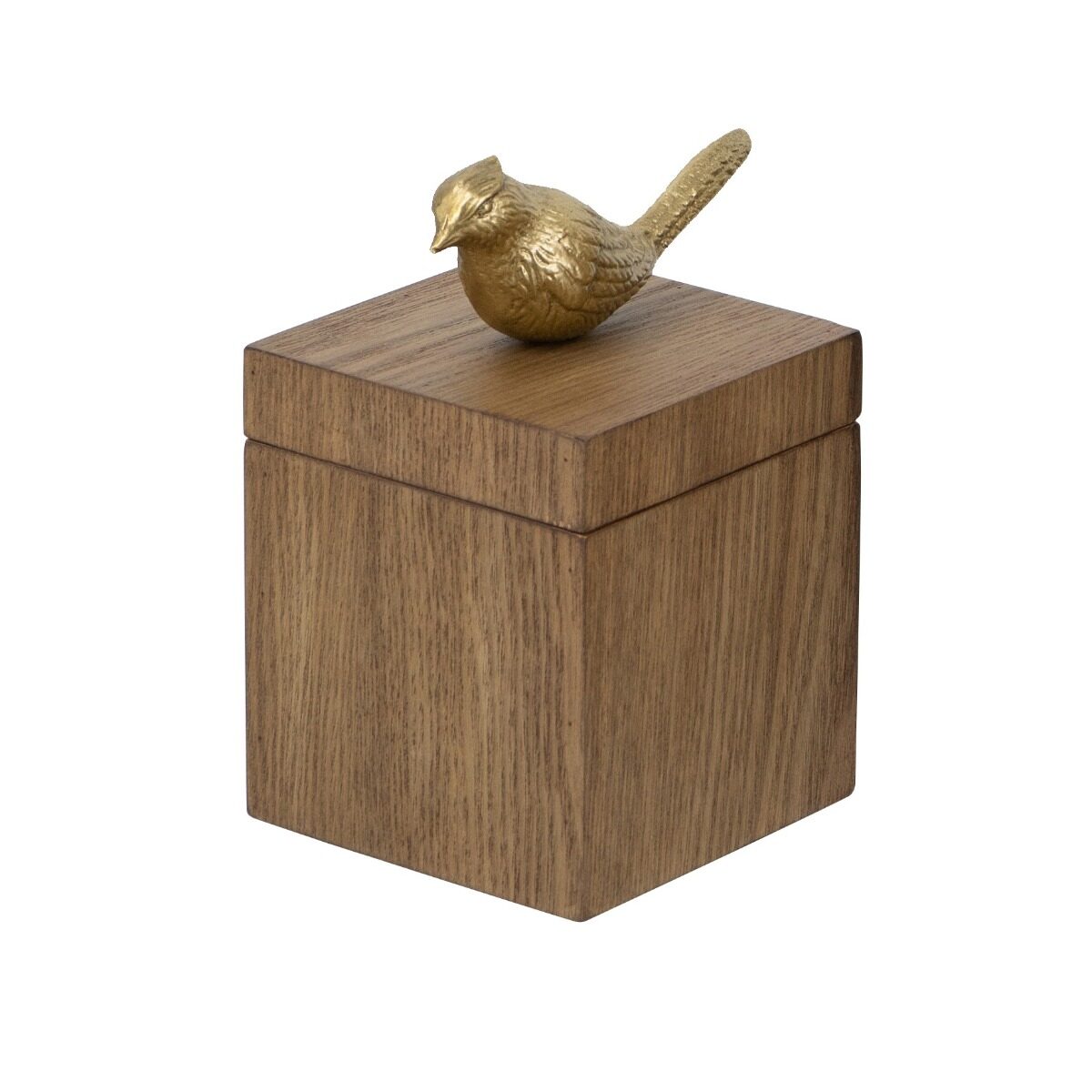 Artekko Artekko Solis Καφέ MDF Κοσμηματοθήκη Διακοσμητικό Κουτί (10x10x17)cm D8626