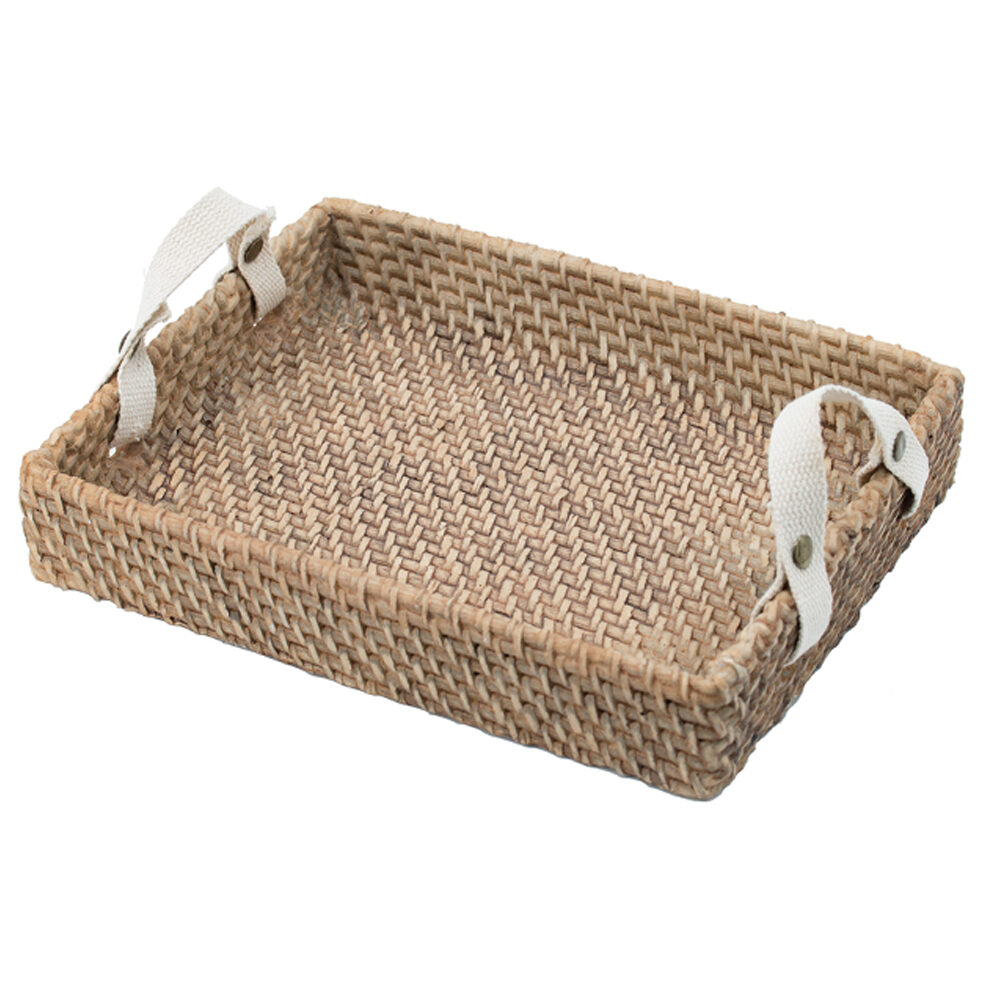 Artekko Artekko Knitt Δίσκος Διακοσμητικός με Χειρολαβή Τσιμέντο/Ύφασμα Μπεζ (32x24x6)cm D9044