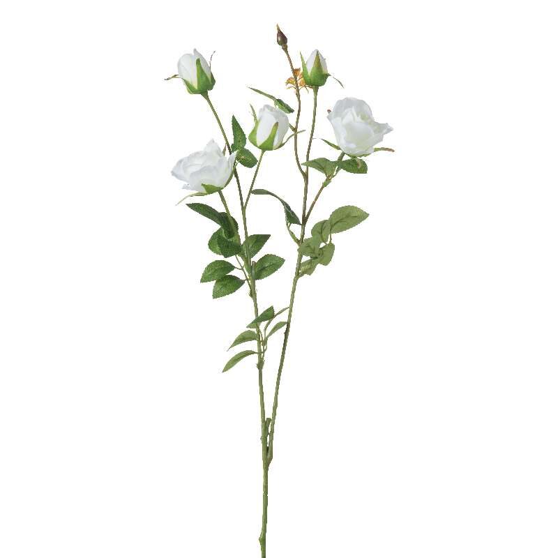Artekko ARTEKKO Τεχνητό κλαδί τριαντάφυλλο F4622-WHIT