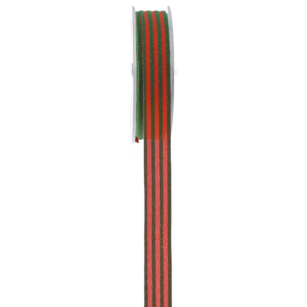 ΚΟΡΔ ORLANDO ΚΟΚΚΙΝΟ-ΠΡΑΣΙΝΟ 2.3CM X 9M