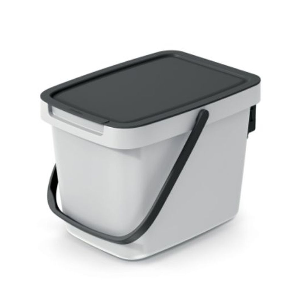SYSTEMA Q collect ΓΚΡΙ ΠΛΑΣΤΙΚΟΣ ΚΑΔΟΣ 6LT 27Χ19Χ20ΕΚ