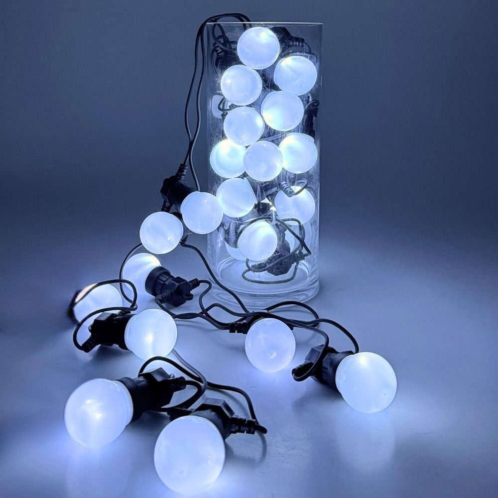 ΛΑΜΠΑΚΙ ΚΗΠΟΥ ΛΕΥΚΟ ΜΕ 25 LED ΛΑΜΠΕΣ 10ΜΕΤΡΑ