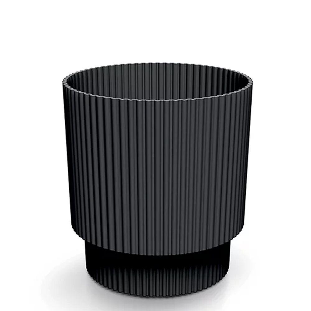 MILLY ROUND CHARCOAL ΠΛΑΣΤΙΚΟ ΚΑΣΠΩ Φ19Χ21ΕΚ
