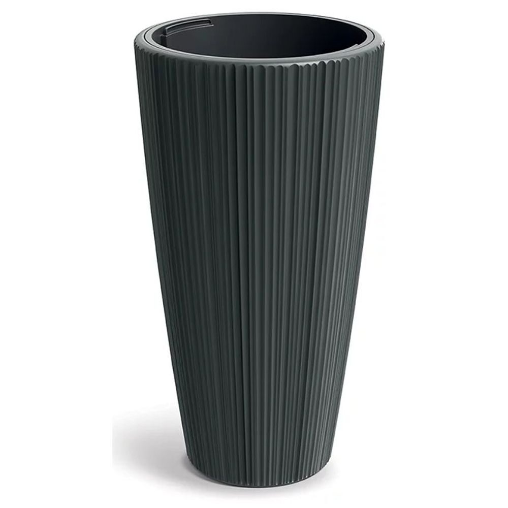 ORO ROUND ΣΚΟΥΡΟ ΓΚΡΙ ΠΛΑΣΤΙΚΟ ΚΑΣΠΩ Φ40Χ73ΕΚ