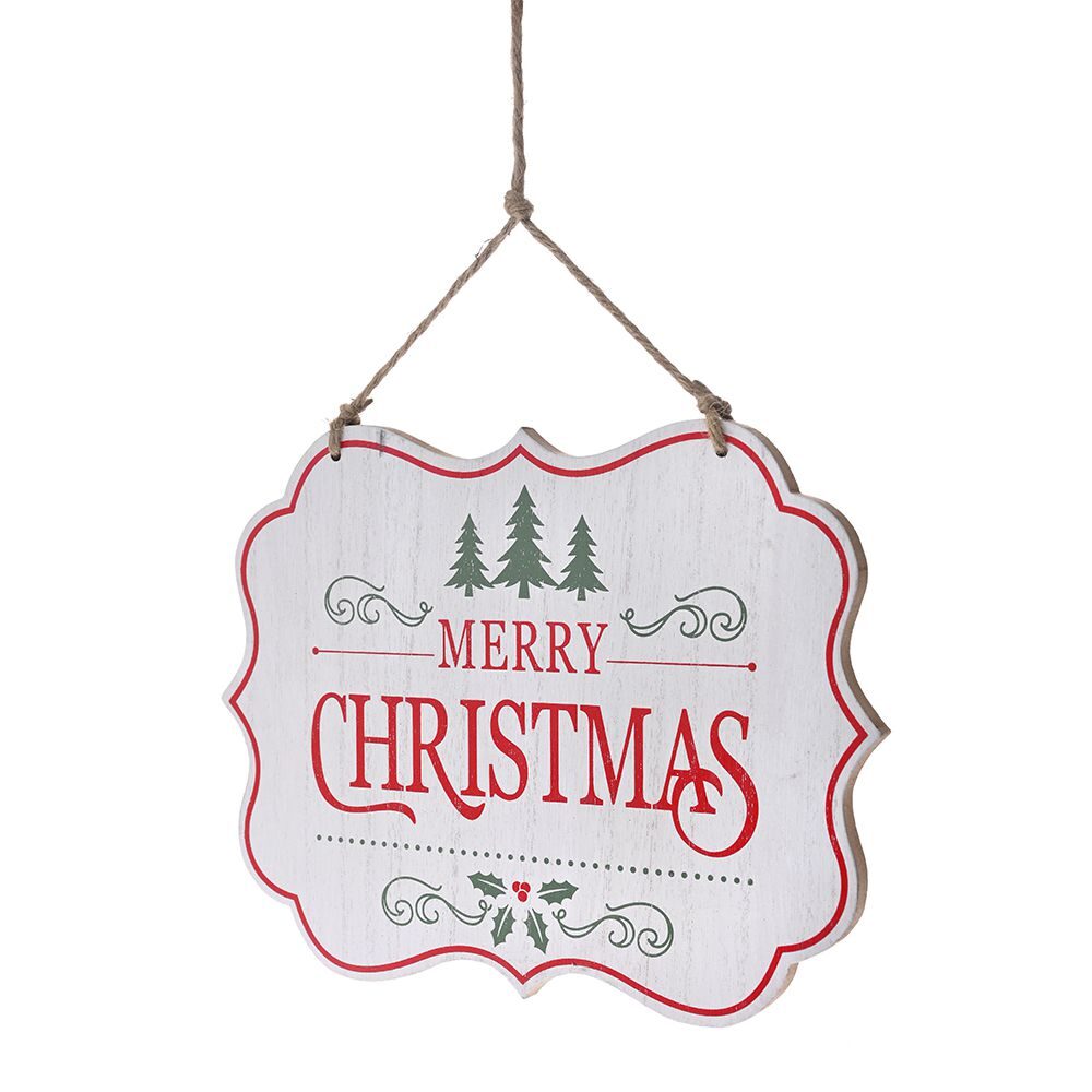 ΞΥΛΙΝΟ ΚΡΕΜΑΣΤΟ MERRY CHRISTMAS 23Χ18Χ1ΕΚ