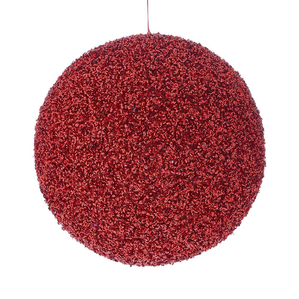 ΚΟΚΚΙΝΗ GLITTER FOAM ΜΠΑΛΑ 10ΕΚ