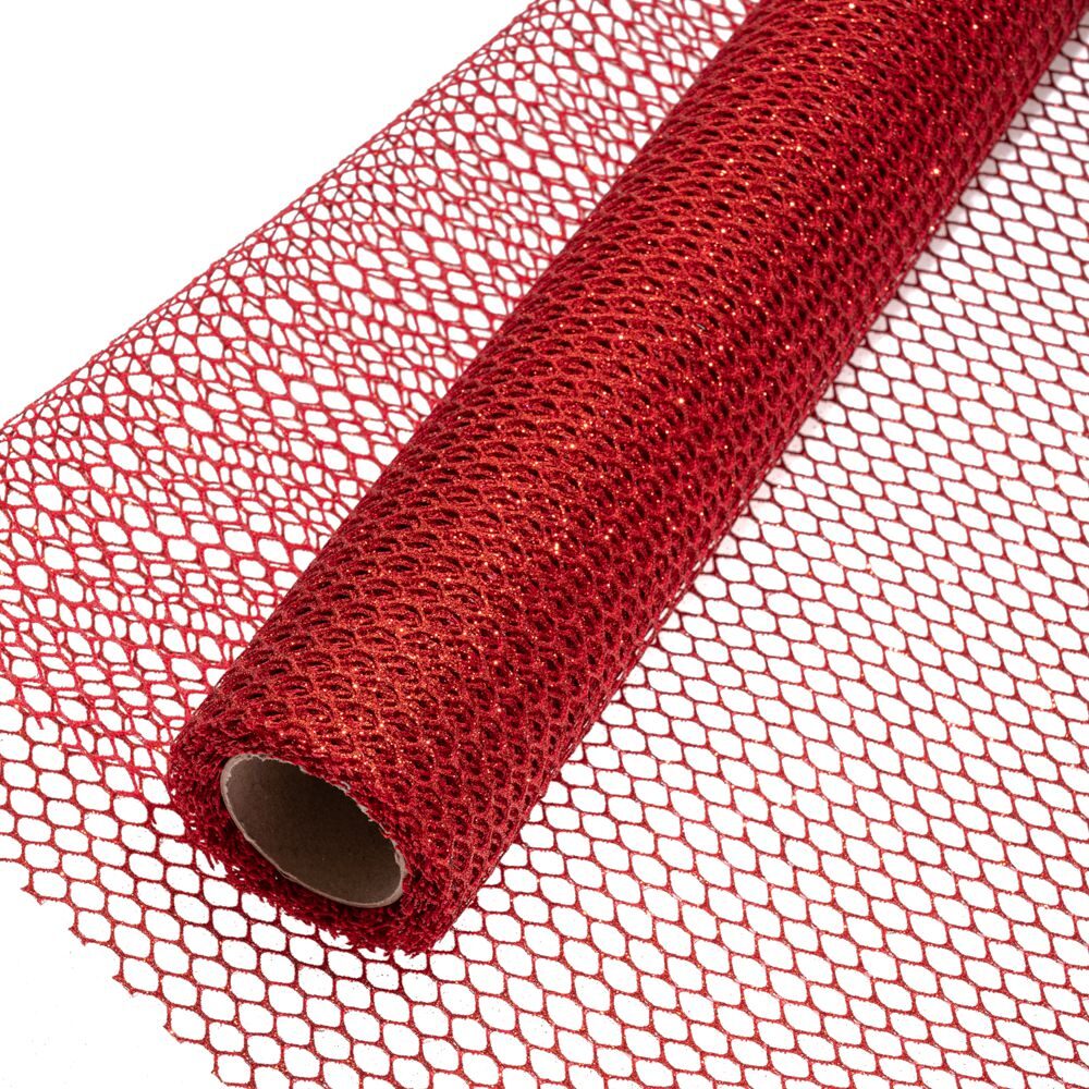 ΥΦΑΣΜΑ GLITTER FENCE 50cmX5m ΚΟΚΚΙΝΟ