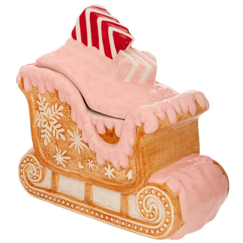 GINGERBREAD ΚΕΡΑΜΙΚΗ ΜΠΙΣΚΟΤΙΕΡΑ ΣΕ ΣΧΗΜΑ ΕΛΚΗΘΡΟ 25Χ13Χ24ΕΚ