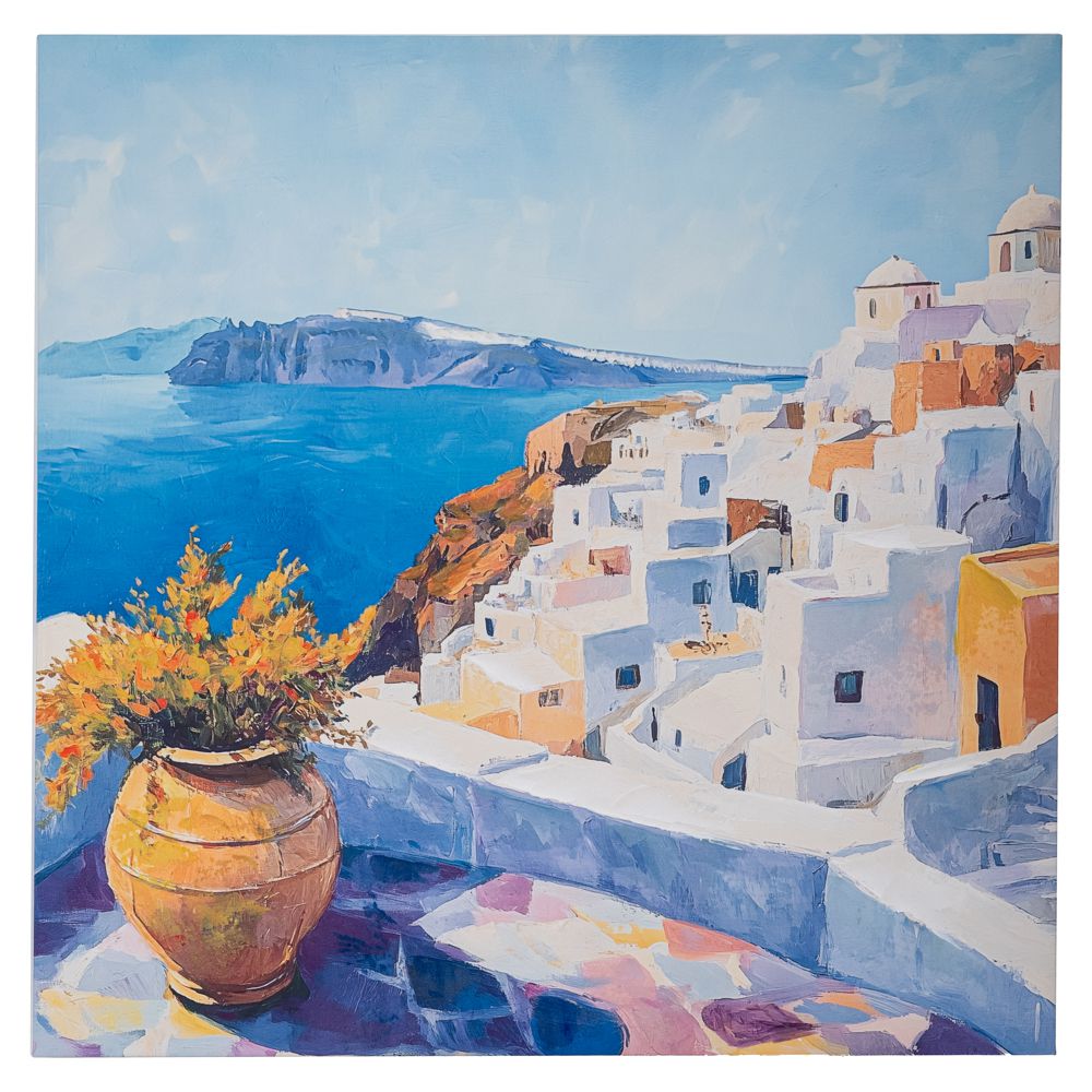 GREEK ISLAND ΠΙΝΑΚΑΣ ΣΕ ΤΥΠΩΜΕΝΟ ΚΑΜΒΑ 80Χ80ΕΚ