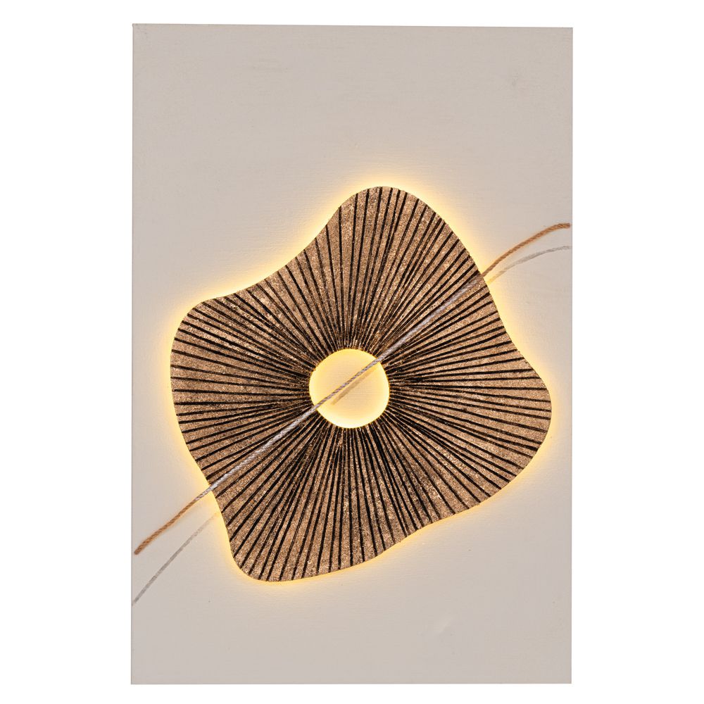 ABSTRACT ΠΙΝΑΚΑΣ ΕΛΑΙΟΓΡΑΦΙΑ WITH LED LIGHT ΣΕ ΤΥΠΩΜΕΝΟ ΚΑΜΒΑ 60Χ90ΕΚ