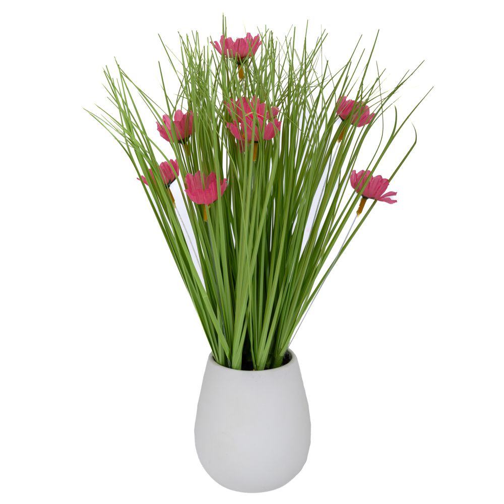 ΚΑΣΠΩ ΛΕΥΚΟ ΚΕΡΑΜΙΚΟ ΜΕ ΡΟΖ ΜΑΡΓΑΡΙΤΕΣ 10Χ9Χ31ΕΚ