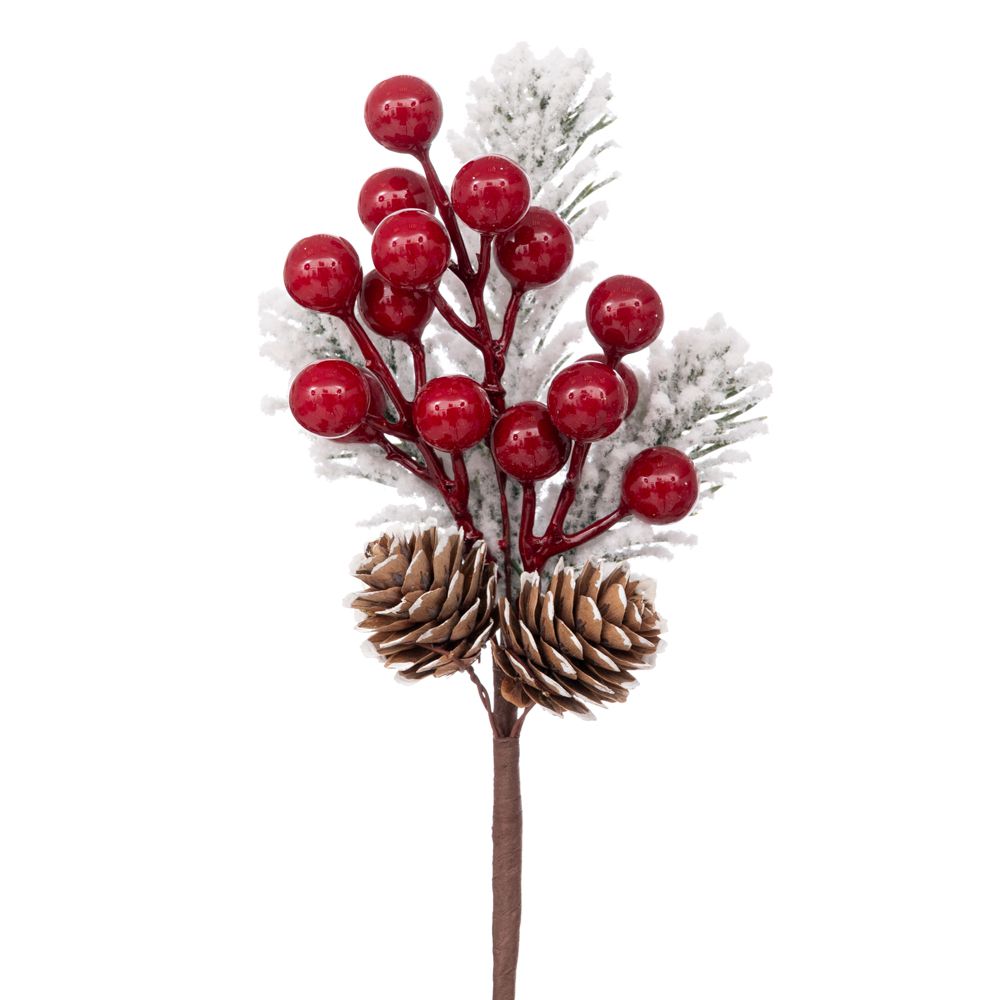 ΧΙΟΝΙΣΜΕΝΟ ΚΛΑΔΙ ΜΕ BERRIES ΚΑΙ ΚΟΥΚΟΥΝΑΡΙΑ 24ΕΚ