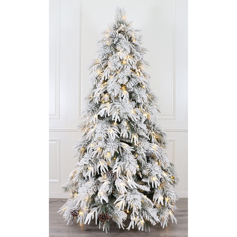 ΔΕΝΤΡΟ PRE-LIT SNOWY WONDERLAND 180ΕΚ ΜΕ 260 LED ΛΕΥΚΑ ΖΕΣΤΑ ΛΑΜΠΑΚΙΑ 8 ΠΡΟΓ