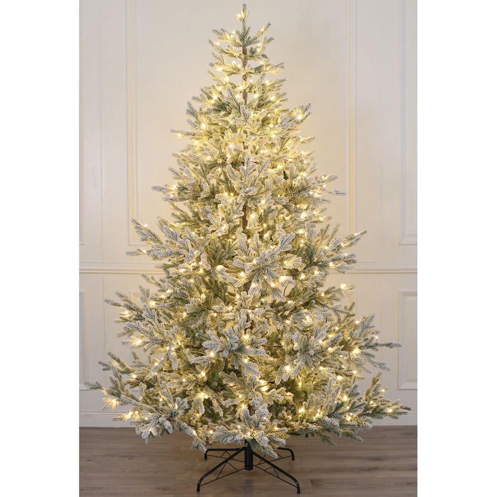 ΔΕΝΔΡΟ PRE-LIT SNOWY CRYSTAL 270ΕΚ ΜΕ 770 LED ΛΕΥΚΑ ΖΕΣΤΑ ΛΑΜΠΑΚΙΑ 8ΠΡΟΓΡΑΜΜΑΤΩΝ