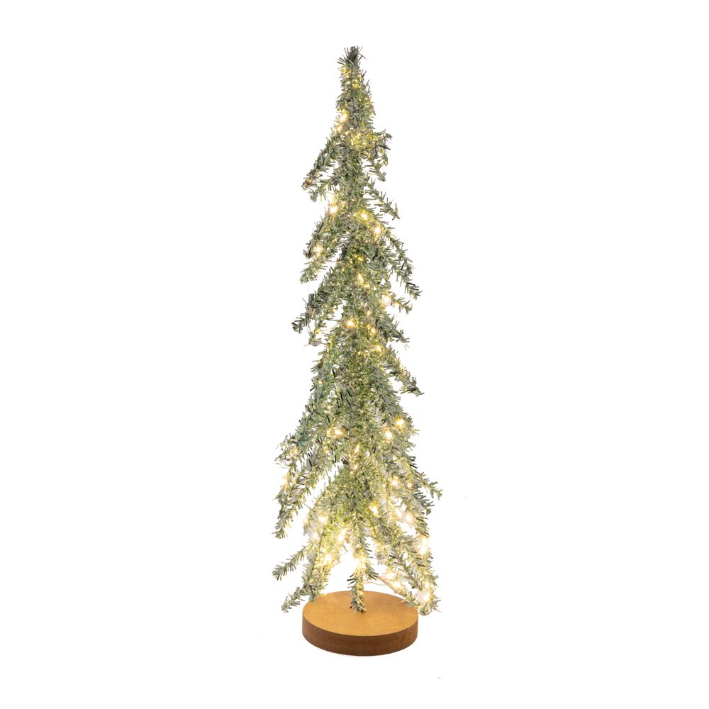 GLITTER ΛΑΔΙ ΦΩΤΙΖΟΜΕΝΟ ΔΕΝΤΡΟ ΜΕ 50 LED ΣΕ GLITTER ΑΣΗΜΙ ΞΥΛΙΝΗ ΒΑΣΗ Φ10Χ40ΕΚ (ΜΠΑΤΑΡΙΑ)