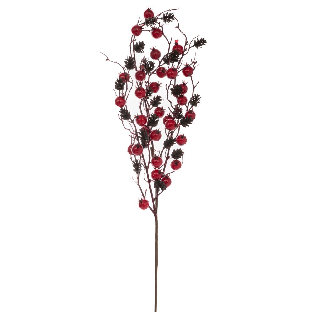 ΚΛΑΔΙ ΜΕ KOKKINA ΚΑΙ ΜΠΟΡΝΤΩ BERRIES ΚΑΙ ΚΟΥΚΟΥΝΑΡΙΑ 85 ΕΚ