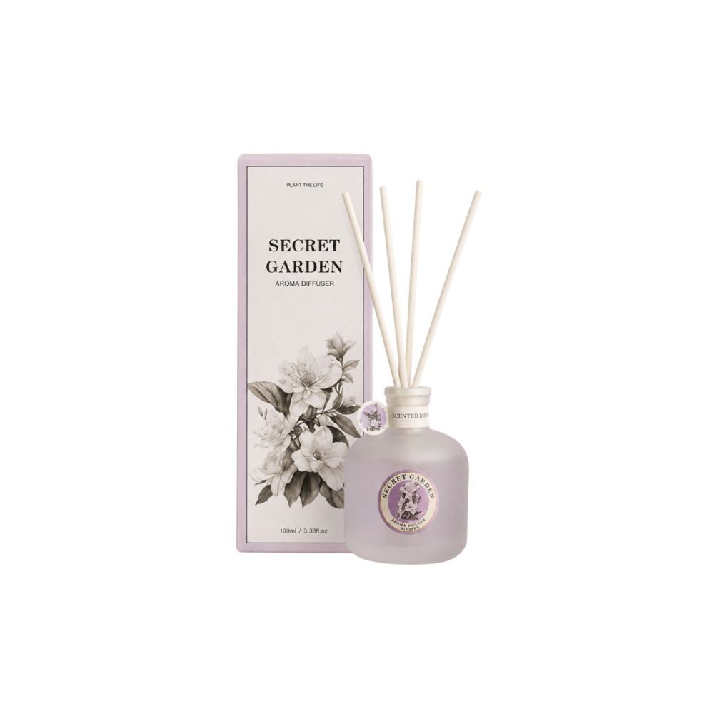 ΛΙΛΑ ΑΡΩΜΑΤΙΚΟ DIFFUSER 100ML SECRET GARDEN 7.5Χ7.5Χ22