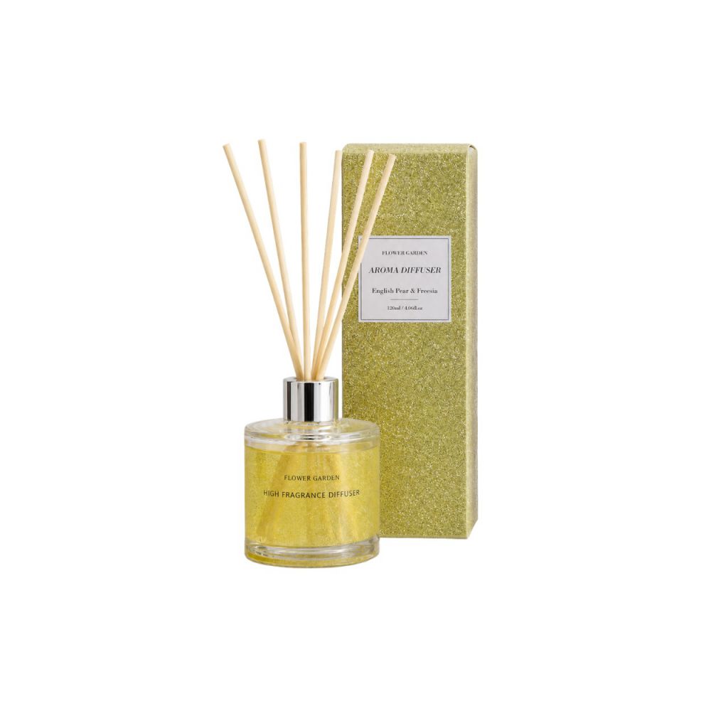 ΧΡΥΣΟ ΑΡΩΜΑΤΙΚΟ DIFFUSER 120ML 7.5Χ7.5Χ20ΕΚ