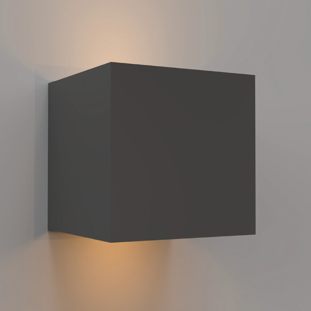it-Lighting Emerald LED 10W 3000K Outdoor Wall Lamp Anthracite D:9,9cmx9,9cm (80203141)