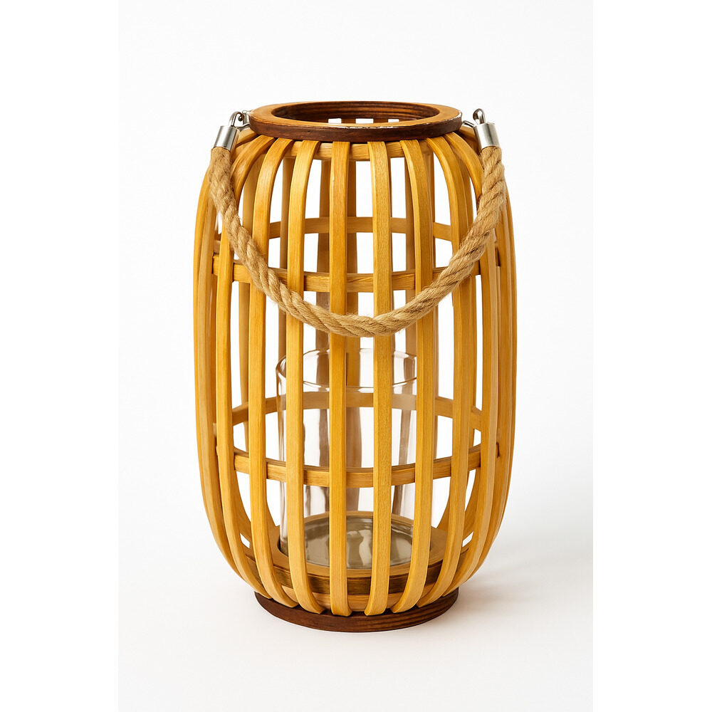 ΦΑΝΑΡΙ ΔΙΑΚΟΣΜΗΤΙΚΟ RATTAN Φ17Χ29cm