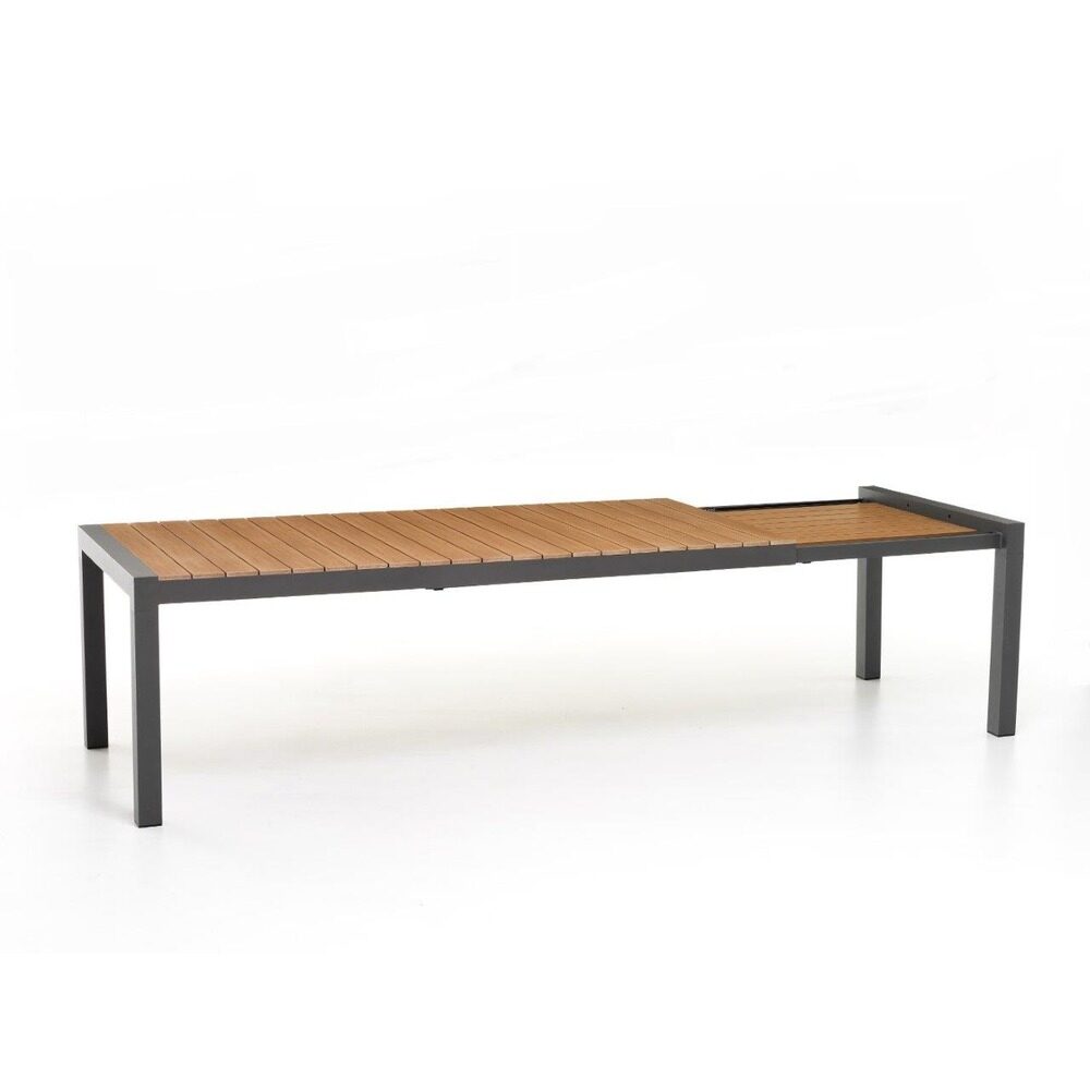 SANTORINI ΤΡΑΠΕΖΙ ΕΠΕΚΤΕΙΝΟΜΕΝΟ ΑΝΘΡΑΚΙ 163/223X95X75cm