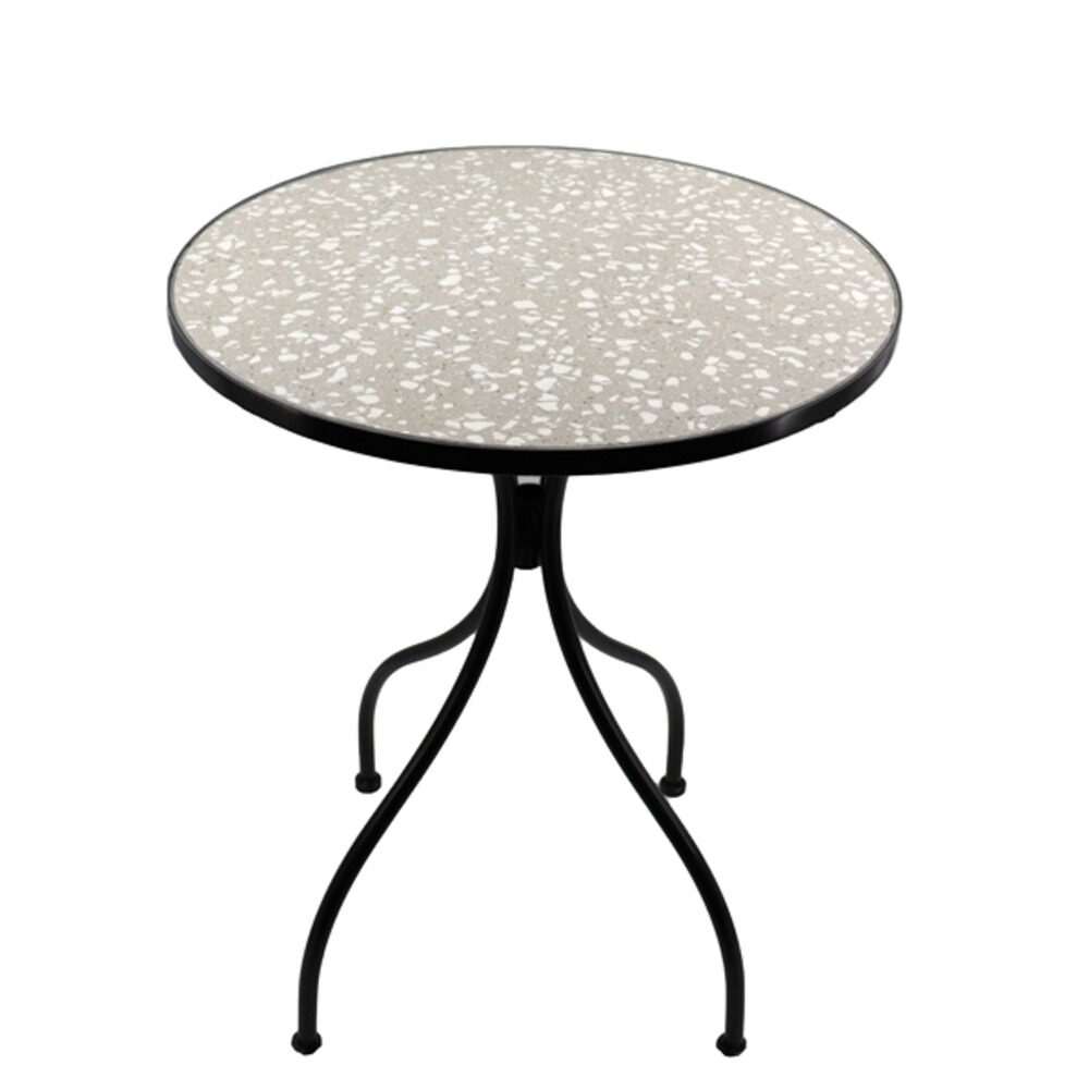 DOTS ΤΡΑΠΕΖΙ ΚΕΡΑΜΙΚΟ ΣΤΡΟΓΓΥΛΟ Φ60x75cm