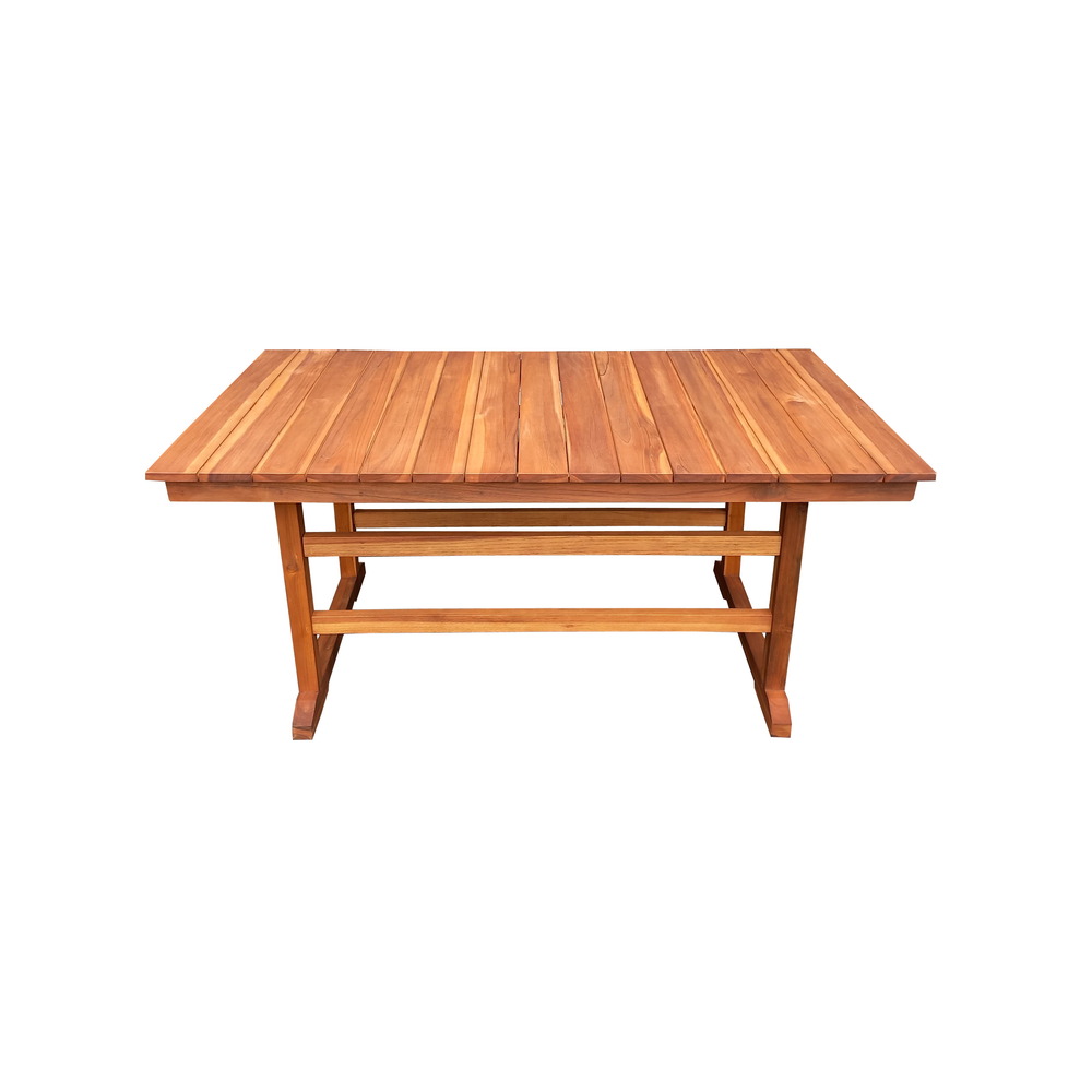 SUMMER  ΤΡΑΠΕΖΙ ΣΤΑΘΕΡΟ ΤΕΑΚ OIL FINISH 160Χ90Χ75cm