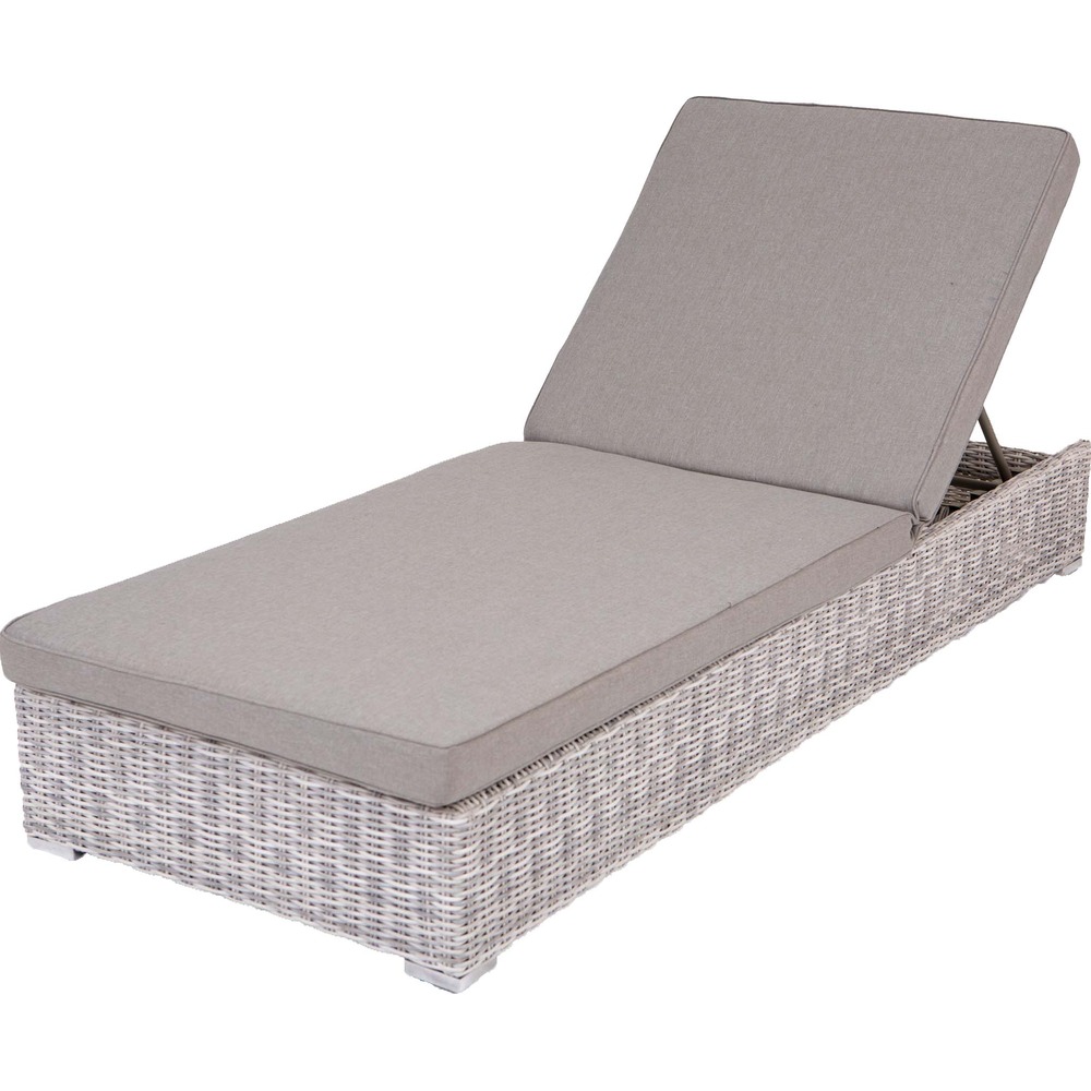 SAMA ΞΑΠΛΩΣΤΡΑ RATTAN ΑΝΟΙΧΤΟ ΓΚΡΙ 202Χ77Χ28cm