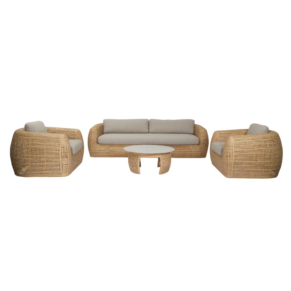 ARCATA ΣΕΤ ΣΑΛΟΝΙ 4ΤΜΧ RATTAN