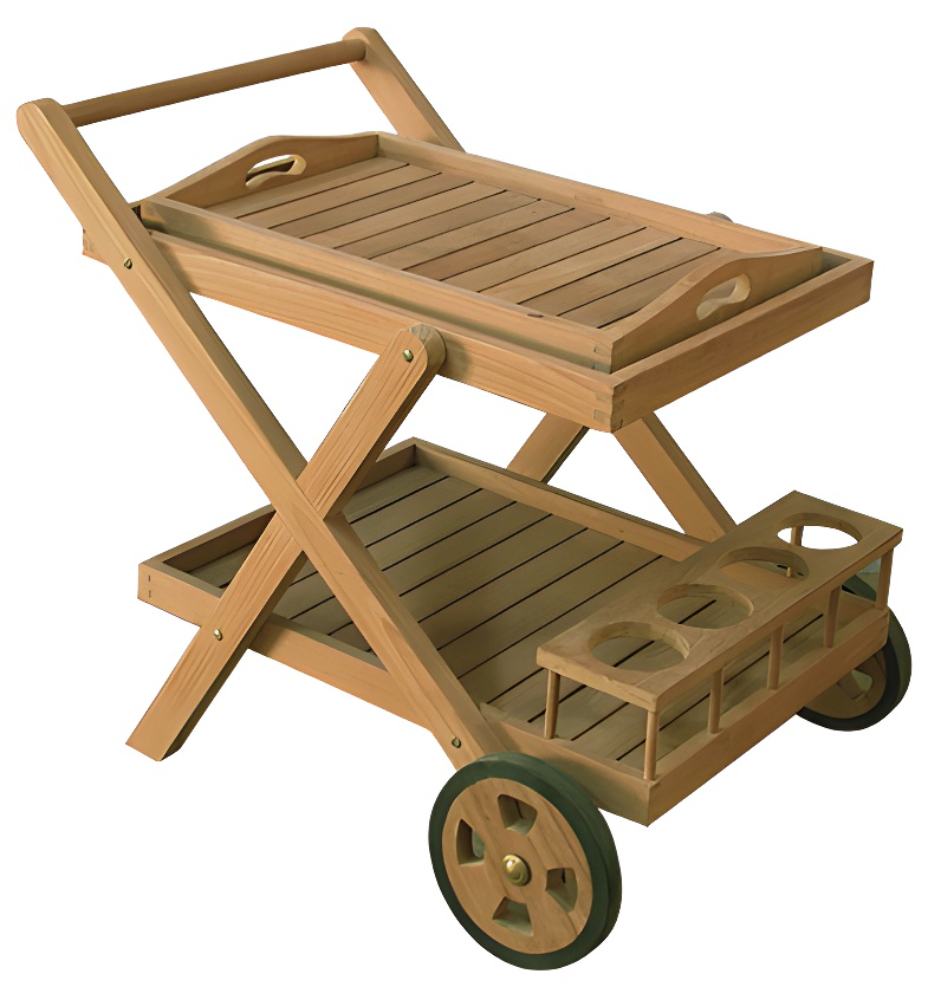 BALMORAL ΤΡΟΛΕΥ 62X86X77cm ΞΥΛΟ TEAK