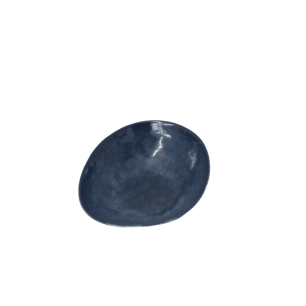 DARK BLUE ΠΙΑΤΟ ΒΑΘΥ ΟΒΑΛ ΚΕΡΑΜΙΚΟ 19,5X17,5CM