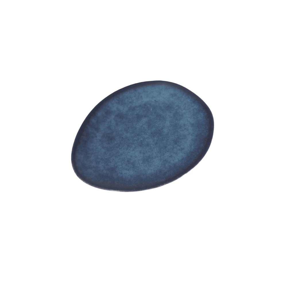 DARK BLUE ΠΙΑΤΟ ΦΡΟΥΤΟΥ ΟΒΑΛ ΚΕΡΑΜΙΚΟ 20X18CM