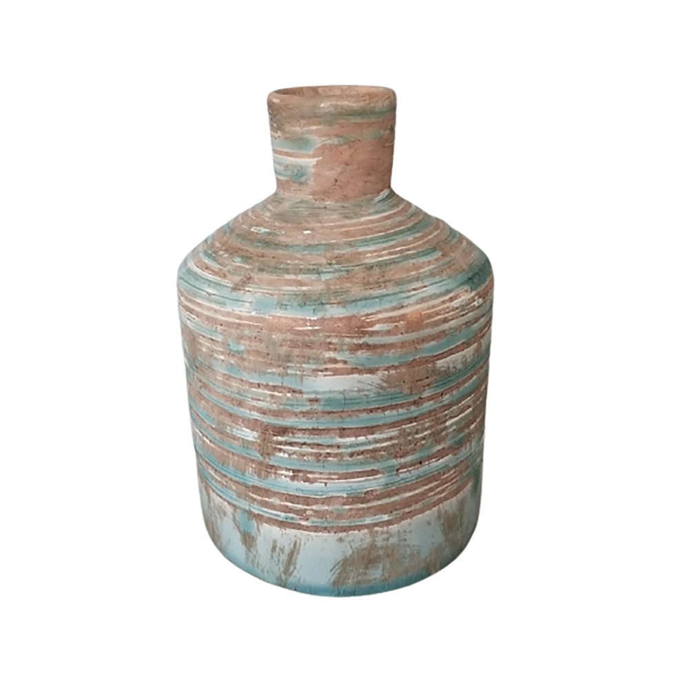 ΒΑΖΑΚΙ ΚΕΡΑΜΙΚΟ ΠΡΑΣΙΝΟ ΑΝΤΙΚΕ  Φ10Χ14,5cm