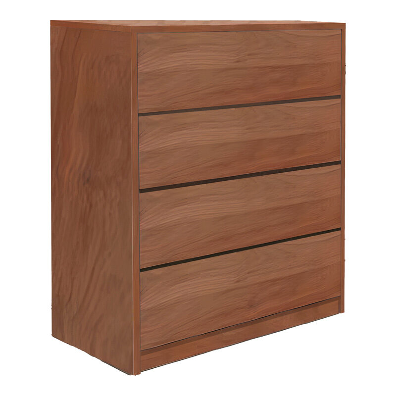 Συρταριέρα Kuanger pakoworld mdf σε καρυδί απόχρωση 80x40x89εκ