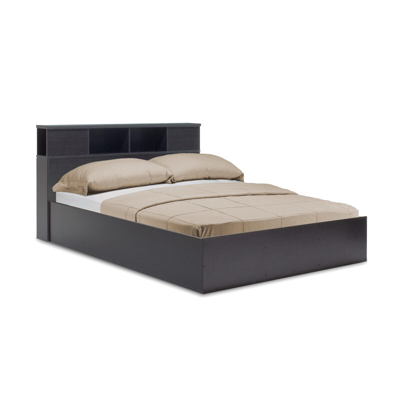 Κρεβάτι OLYMPUS pakoworld σε χρώμα wenge 140x200εκ