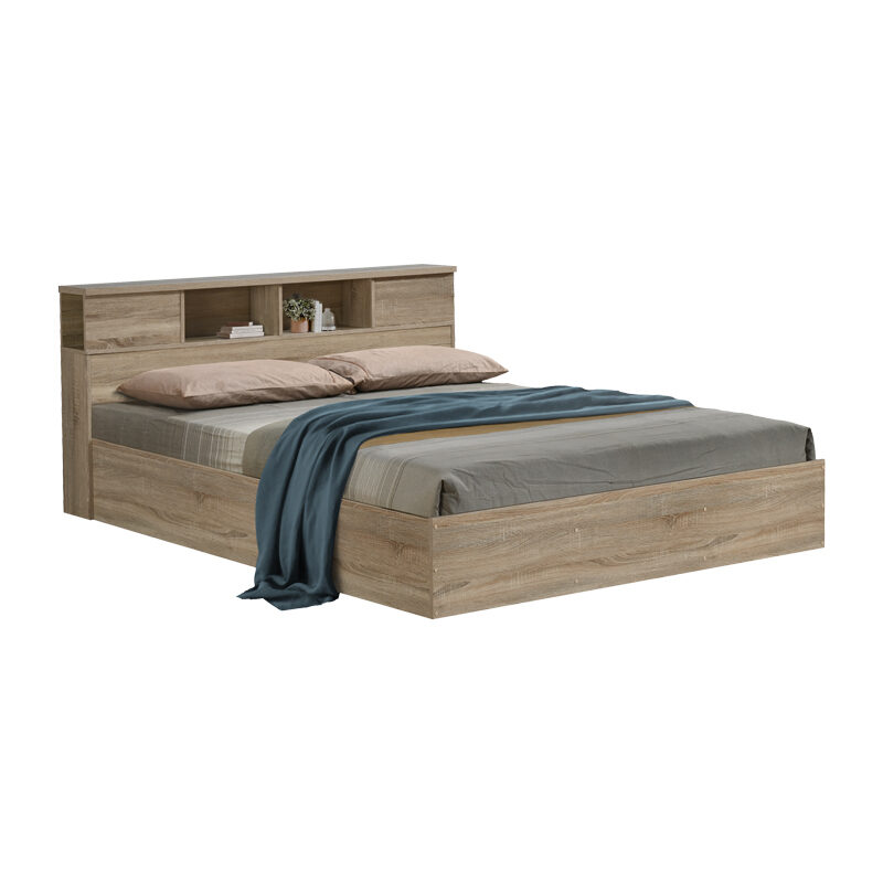 Κρεβάτι OLYMPUS pakoworld σε sonoma απόχρωση 140x200εκ
