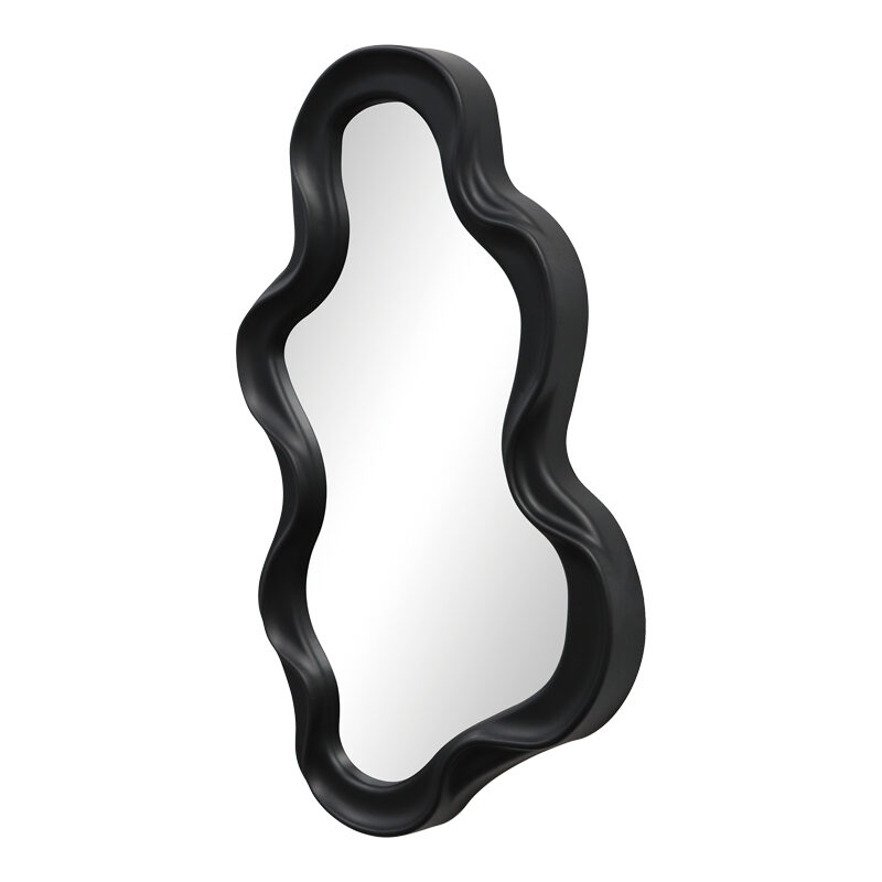 Καθρέπτης Liquid pakoworld pp σε μαύρη απόχρωση 26x2.7x39εκ
