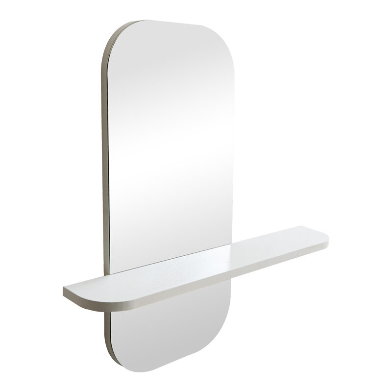 Καθρέπτης Lunaria pakoworld λευκό MDF 60x11.5x60εκ