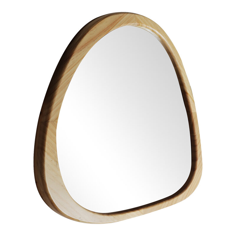 Καθρέπτης Ione pakoworld MDF σε φυσική απόχρωση 60x2,5x61εκ