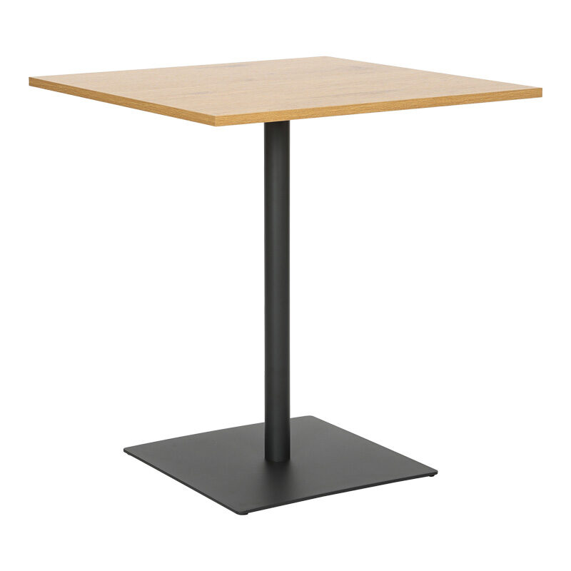 Τραπέζι Nerobian pakoworld mdf σε sonoma απόχρωση 70x70x75εκ