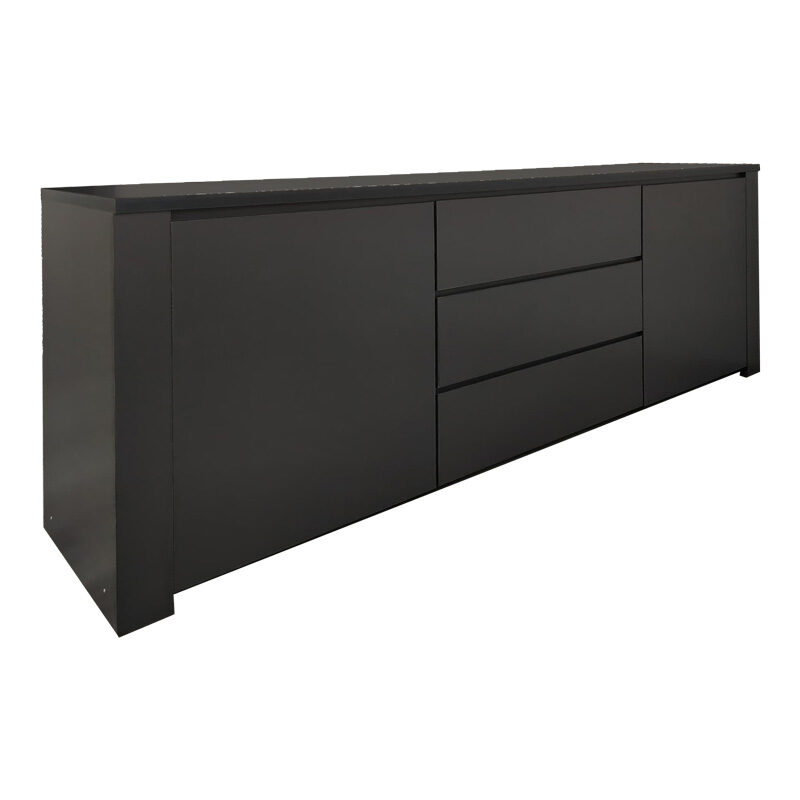 Μπουφές Kalya pakoworld σε ανθρακί απόχρωση 220x49x89.5εκ