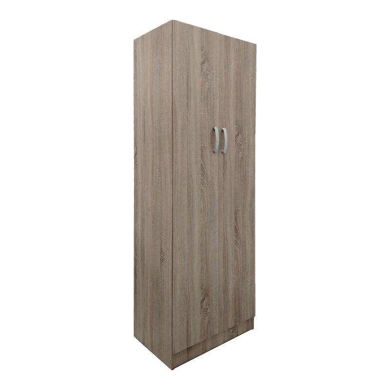 Ντουλάπα δίφυλλη Athos pakoworld σε sonoma απόχρωση 60x42x180εκ