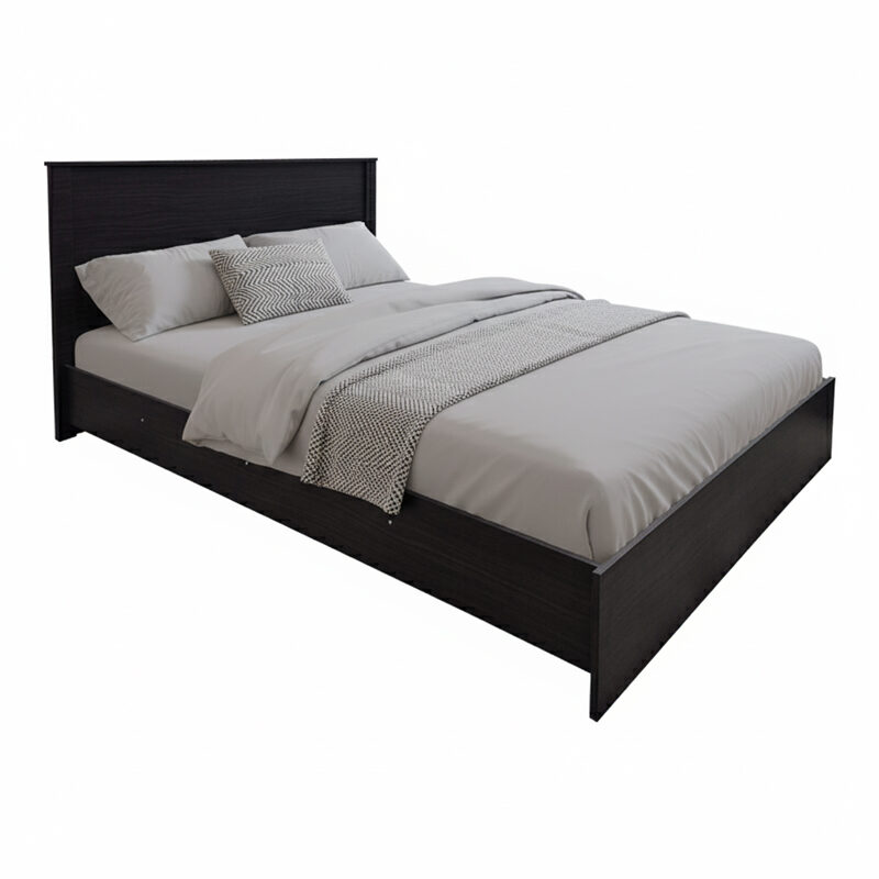 Κρεβάτι Athos pakoworld σε wenge απόχρωση 140x200εκ