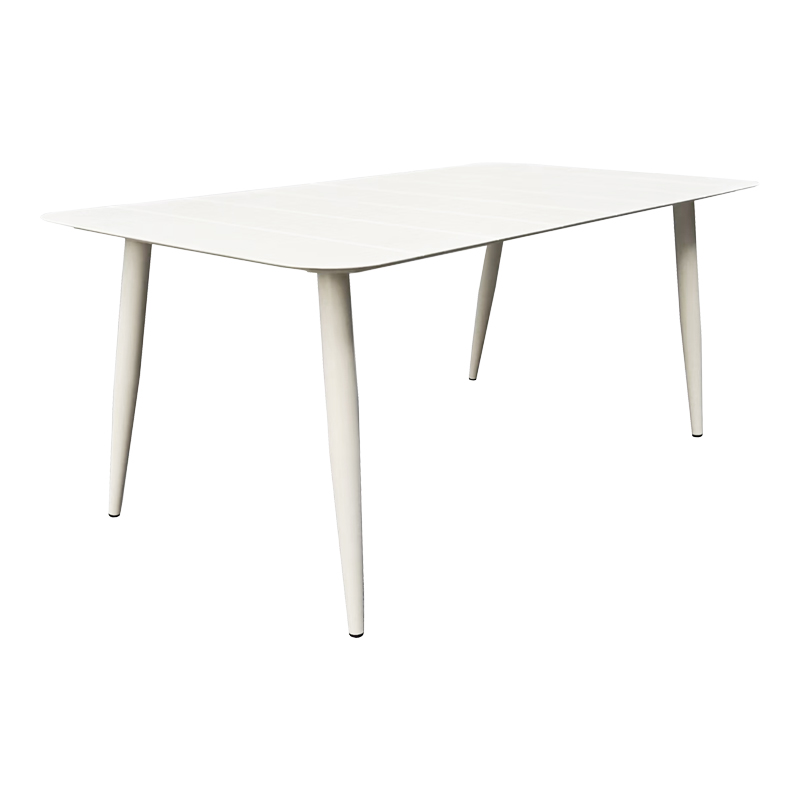 Τραπέζι Vista pakoworld αλουμίνιο σε λευκη απόχρωση 150x80x72εκ