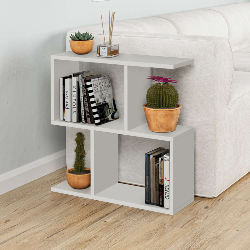 Τραπεζάκι βοηθητικό Homemania Megapap χρώμα λευκό 60x20x60εκ.