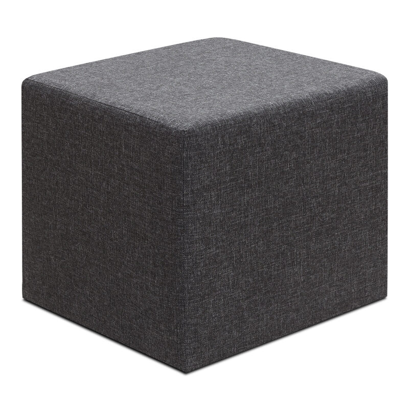 Σκαμπώ Linda Megapap υφασμάτινο χρώμα ανθρακί 40x40x40εκ.