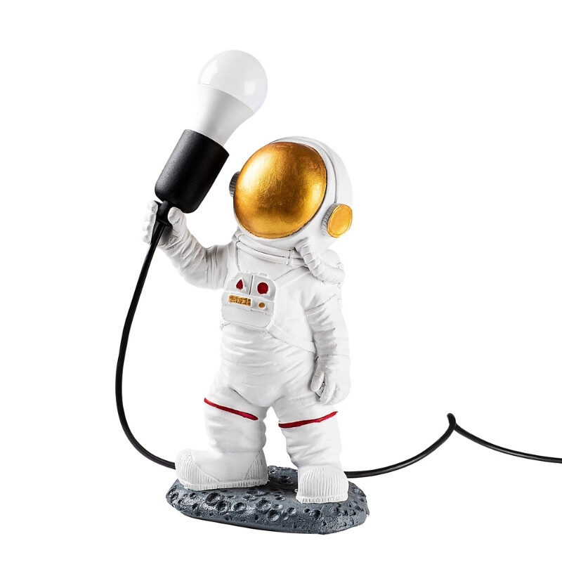 Φωτιστικό επιτραπέζιο Astronaut Megapap E27 πολυεστερικό χρώμα λευκό 20x15x32εκ.